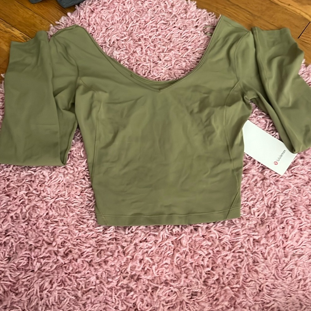 Lululemon align long sleeve green